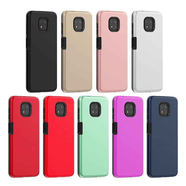 Telefoongevallen voor Motorola Moto G Power 2021 TPU PC 2 in 1 Materiaal Geschilderd Dark Materials Cover