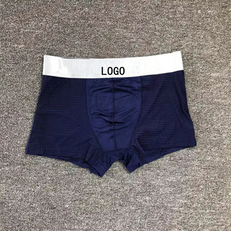 Letter Print LOGO Mens Underpants Fashion Casual Sexy Underwear Boxer Shorts Designers Brand Mesh Breathable Boxers Panties 3pcs With Boxes