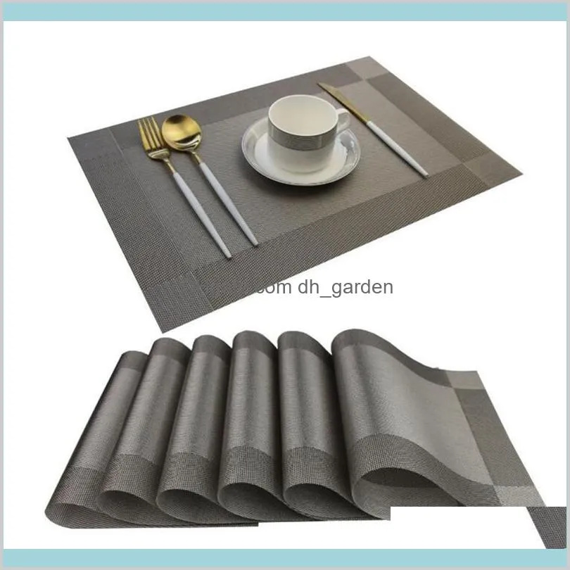 Placemats Washable PVC Dining Table Mats