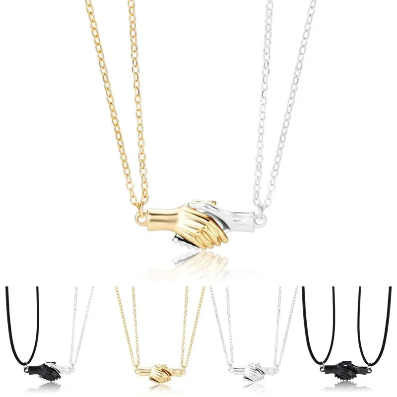 Ожерелья с подвесками, 2 шт., простота, ожерелье на руку, золотое ожерелье для любовников, пара, подарок на вечеринку для леди и девочек260 м