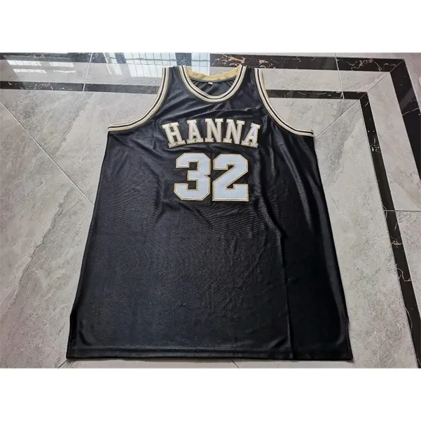 001rare Basketball Jersey Men Youth Women Vintage Hanna 32 Chadwick Boseman High School College Size S-5XL Anpassat något namn eller nummer