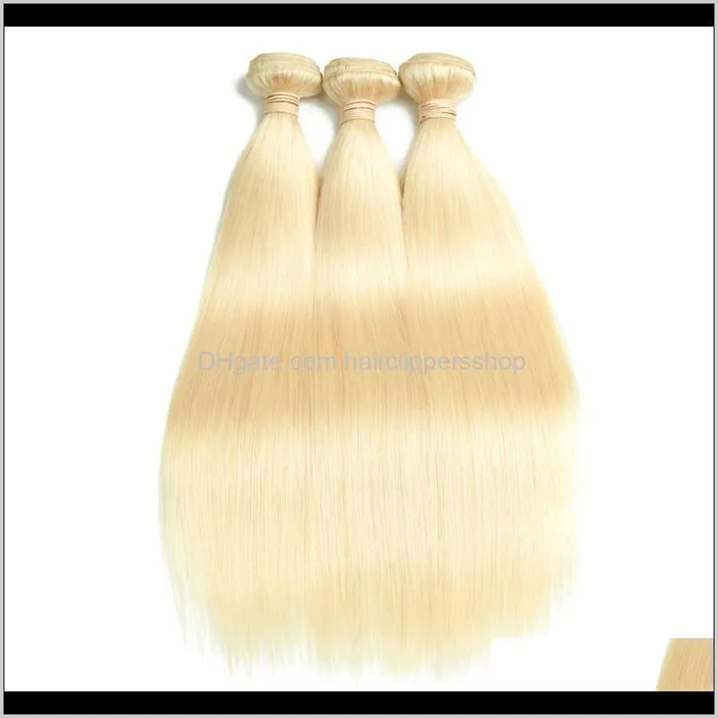 dropshipping in 48hours 100g 2pcs/lot peruvian malaysian brazilian blonde human hair weave bundles color 613 hair extensions