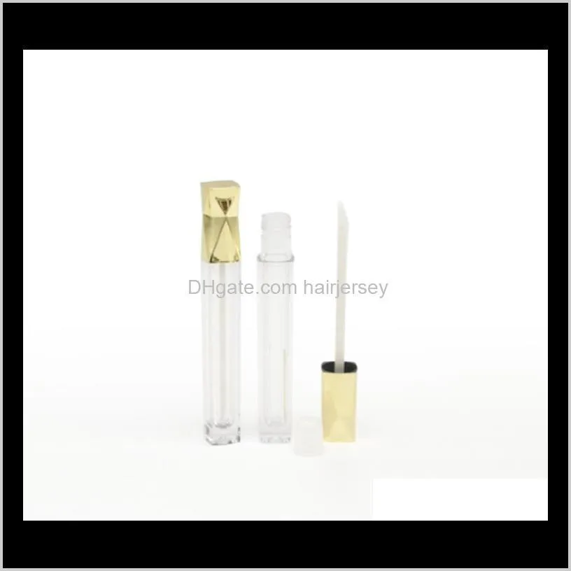 5ml liquid lip gloss tube empty diy handwork lipstick lips tubes cosmetic containers bottles with golf/silver lid