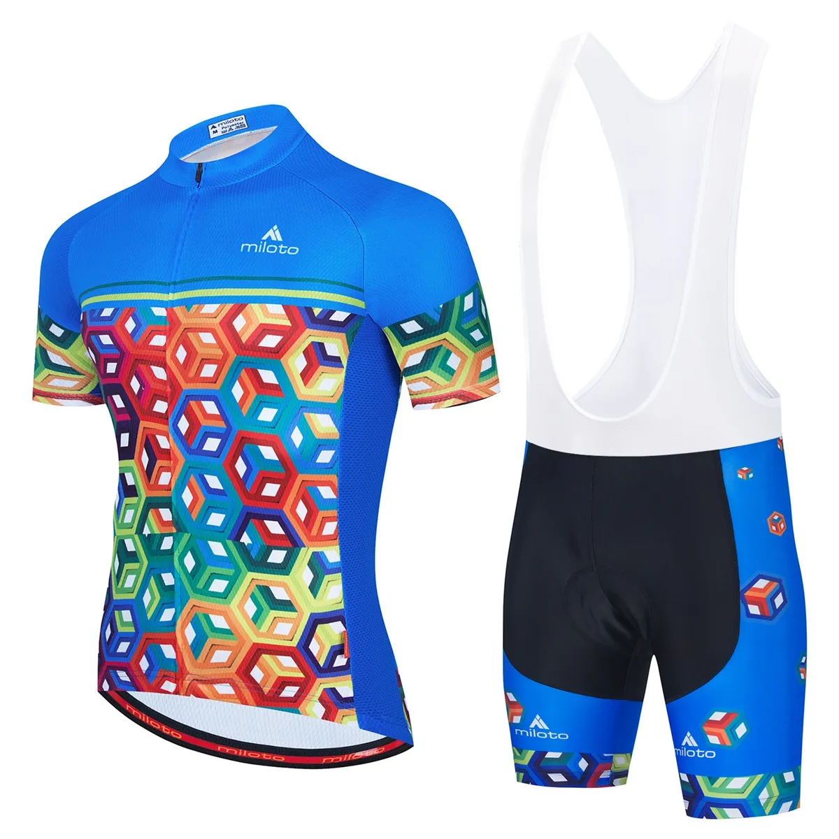 2024 Summer Pro Cycling Jersey Set Breathable Team Racing Sport Bicycle Kits Heren Korte fietsen Kleding M36