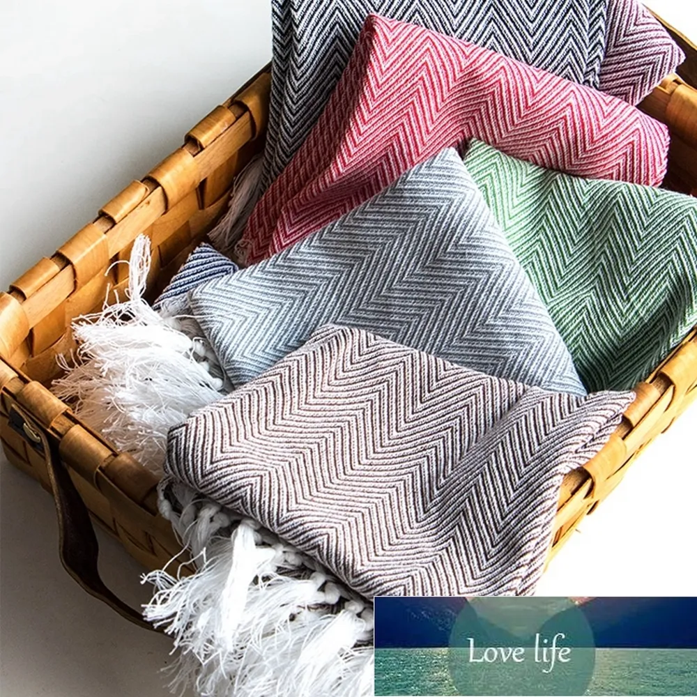 Napkin Tea Towel Kitchen Material Sale Wave Pattern Fringed Fabric 100% Restaurant
