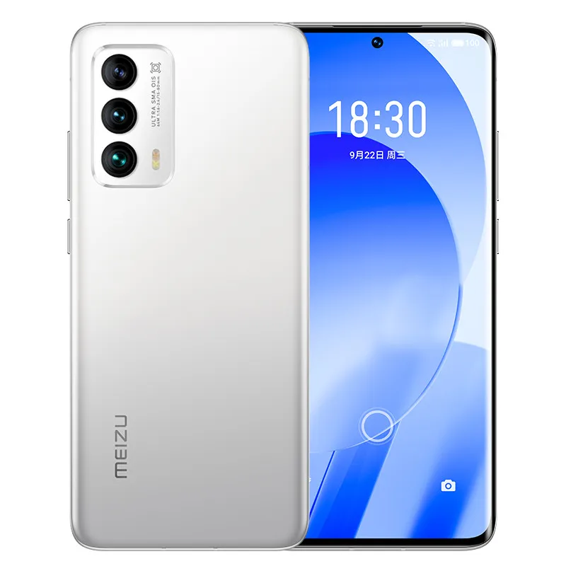 オリジナルのMeizu 18S 5G携帯電話8GB RAM 128GB 256GB ROM Snapdragon 888 +オクタコア64.0MP OTG NFC Android 6.2 "2K湾曲全画面指紋IDフェイススマート携帯電話