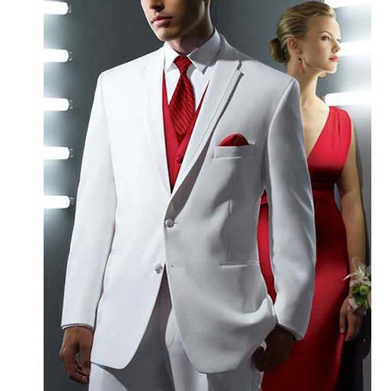 White and red online tuxedo