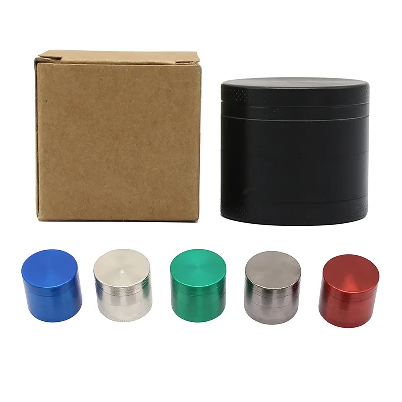 Herb grinder 4 Layers Tabacco Smoking part Metal 40mm VS 50mm 55mm 63mm Crushers Zinc Alloy Dry Herbal nectar collector accessories