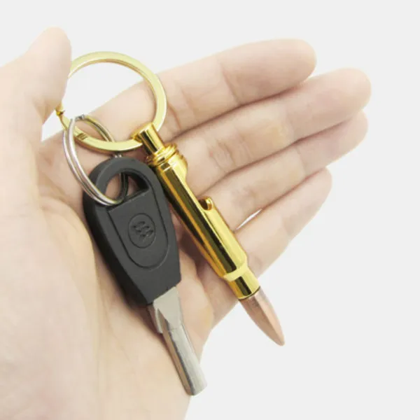 Bullet Bottle Openers Zinc Alloy Key Ring Pendant Beer Opener Keychains Bar Gadget Metal Kitchen Tools RH3253