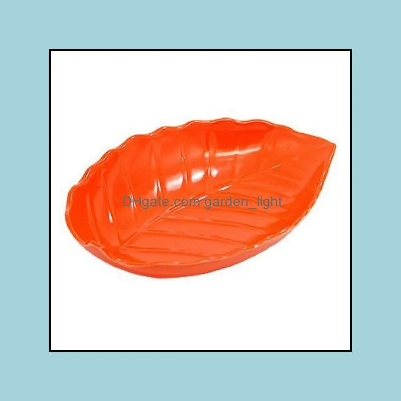 Kitchen Storage & Organization Water Fruit Dishes Leaves Design Trays Orange