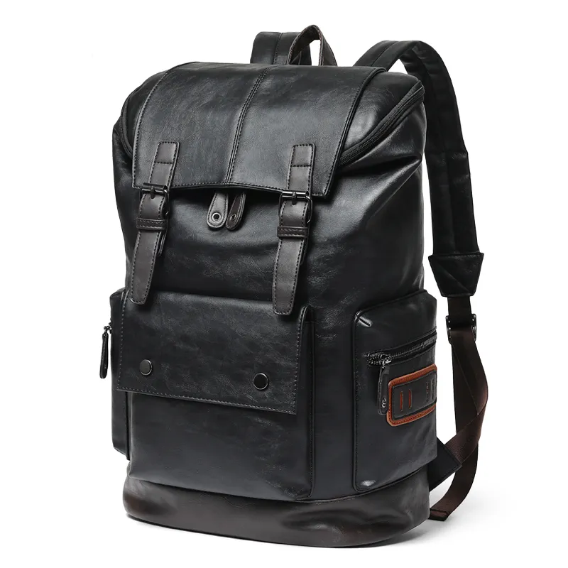 Big leather deals backpack