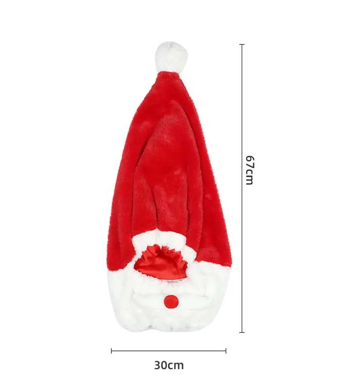 Housse De Casque De Moto Père Noël – En Polyester élastique, Avec Gants Assortis – Décoration Festive Et Protection