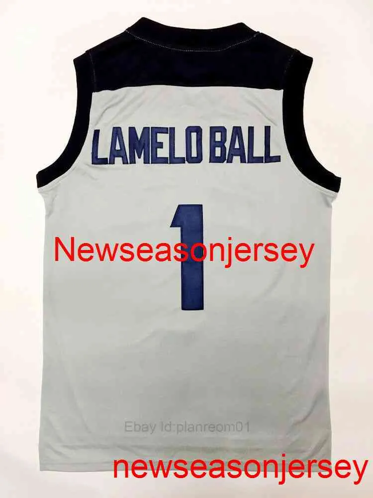 1 Lamelo Ball Chino Hills HUSKIES Basketball Jersey Mens