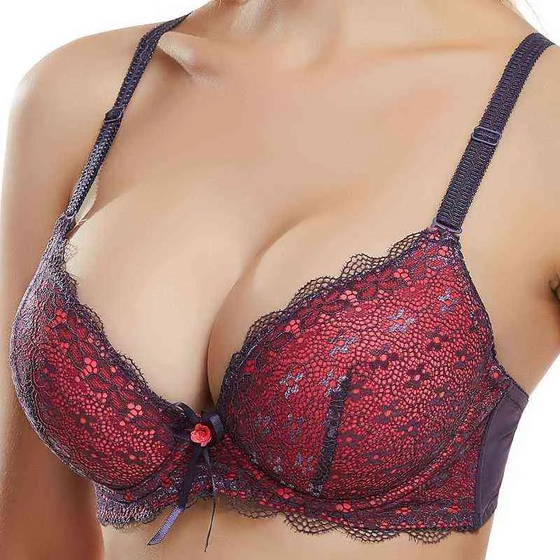 Beauwear Deep V Invisible Push Up Bra Super Push Up, 3/4 Cup