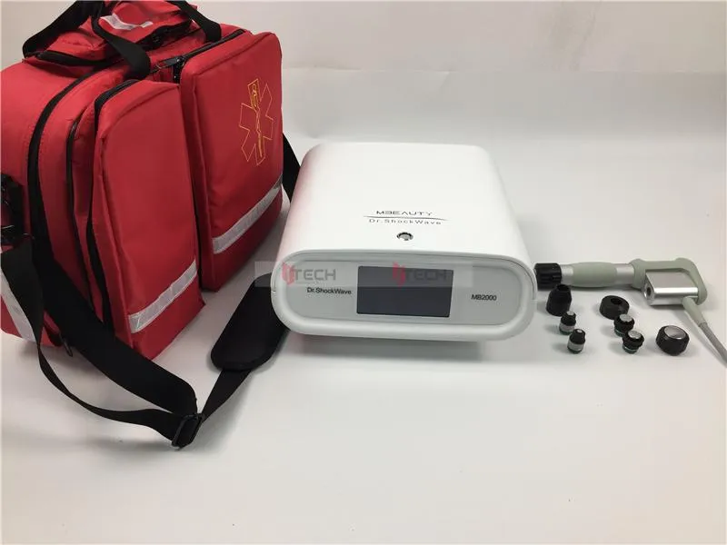 Taşınabilir Odak Shockwave Düşük Yoğunluklu Akustik Şok Dalga Terapisi Makinesi ED Tedavisi Fiziksel Ekstrakorporeal Ağrısı Temizleme Shockwaves ESWT