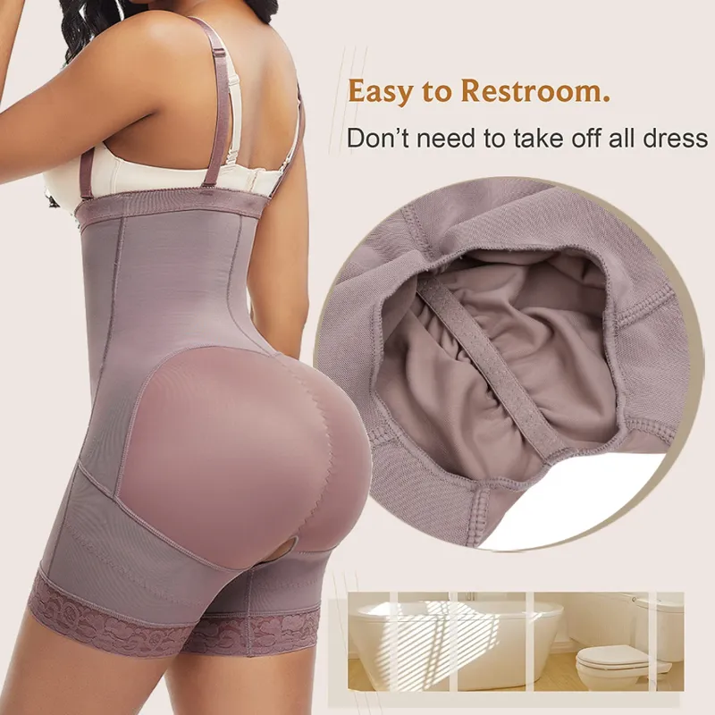 Sinhoon Women's Shapewear High Waist Tummy Control Fajas Colombianas Girdle Slim Body Shaper Panties