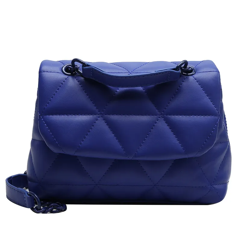 Online celebrity designer bags 2021 new style fashionable one-shoulder Cross Rhombus Square bag popular chain messenger bags shoulder bag