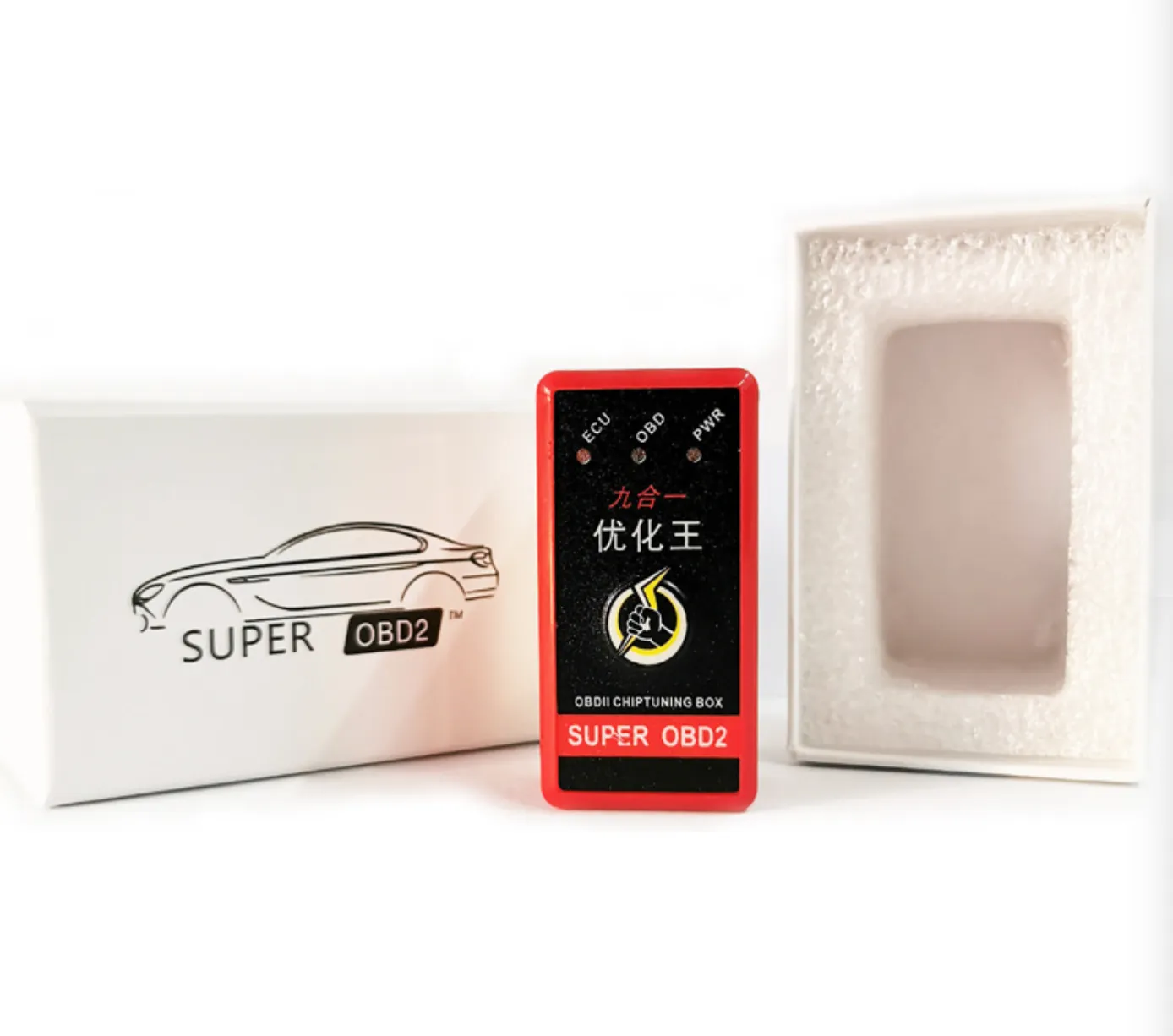 Boîte de réglage de puce de voiture SuperOBD2 Nitro OBD 9 en 1, prise et conduite, économie de carburant, NitroOBD2 plus de puissance, bouton de réinitialisation Super OBD2