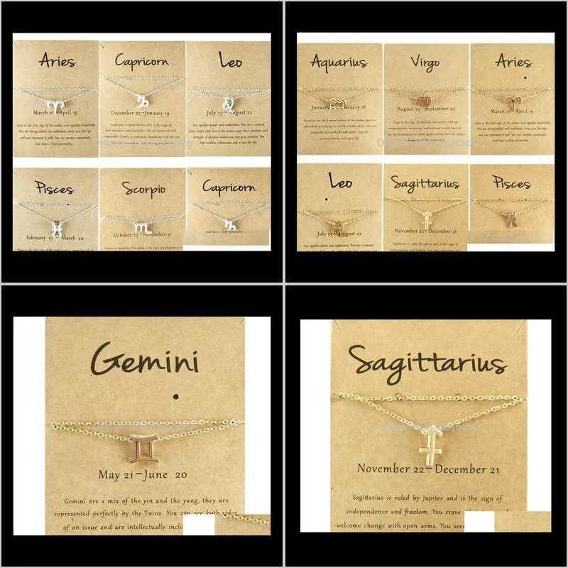 constellation anklets zodiac sign horoscope pendant jewelry astrology birthday gift with message card for women, trend all-match for g