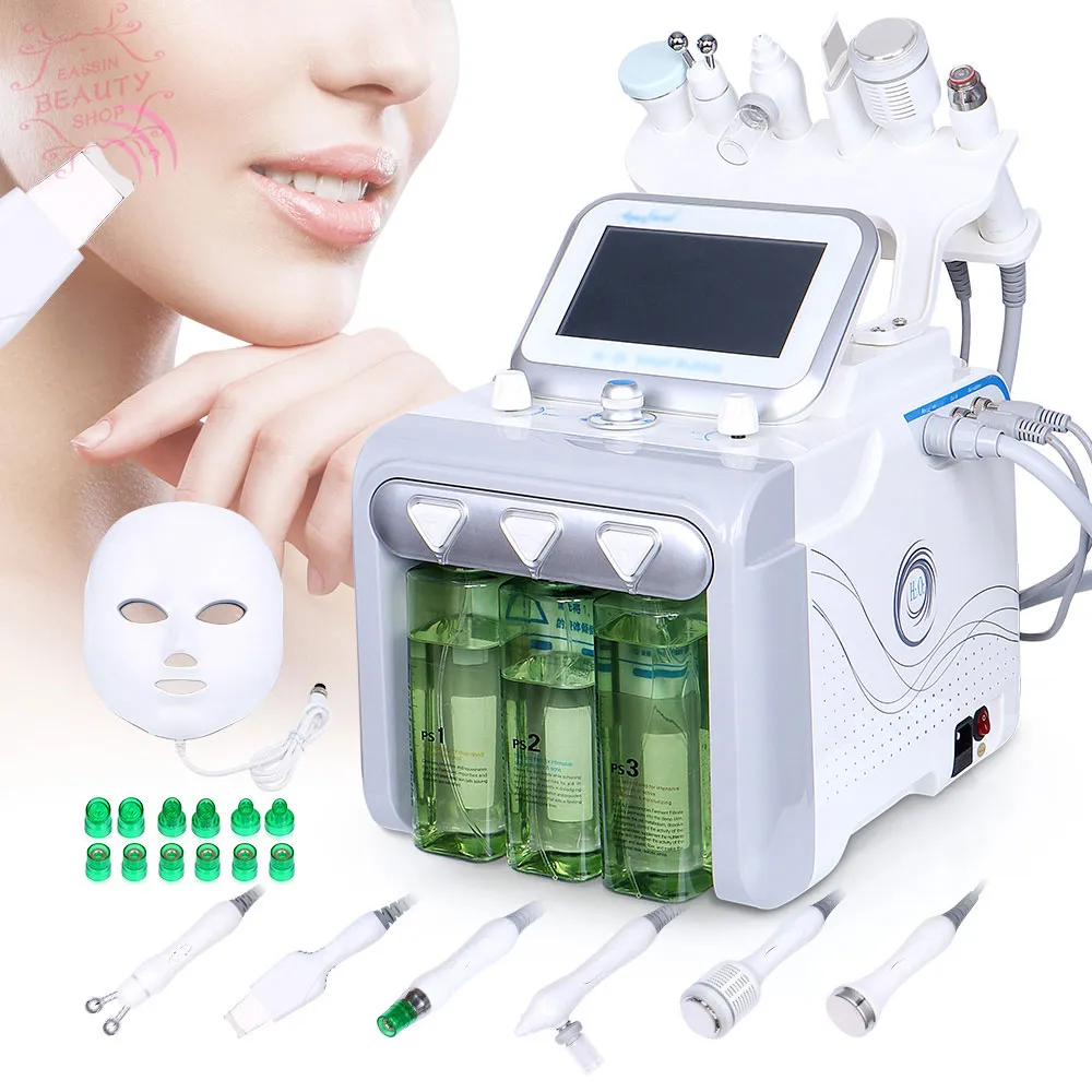 6in 1 Dermabrasion Machine Salon Skin Rajeunissement à la maison Blanchiment Visage Masque RF Spray de levage pour une utilisation de beauté