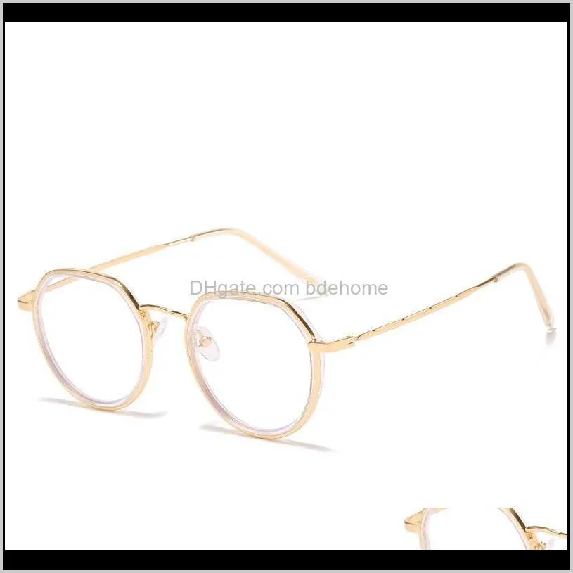 lonsy finished myopia prescription glasses women men round anti blue light shortsighted eyeglasses diopter -1.0 -2.0 -3.0 -4.0