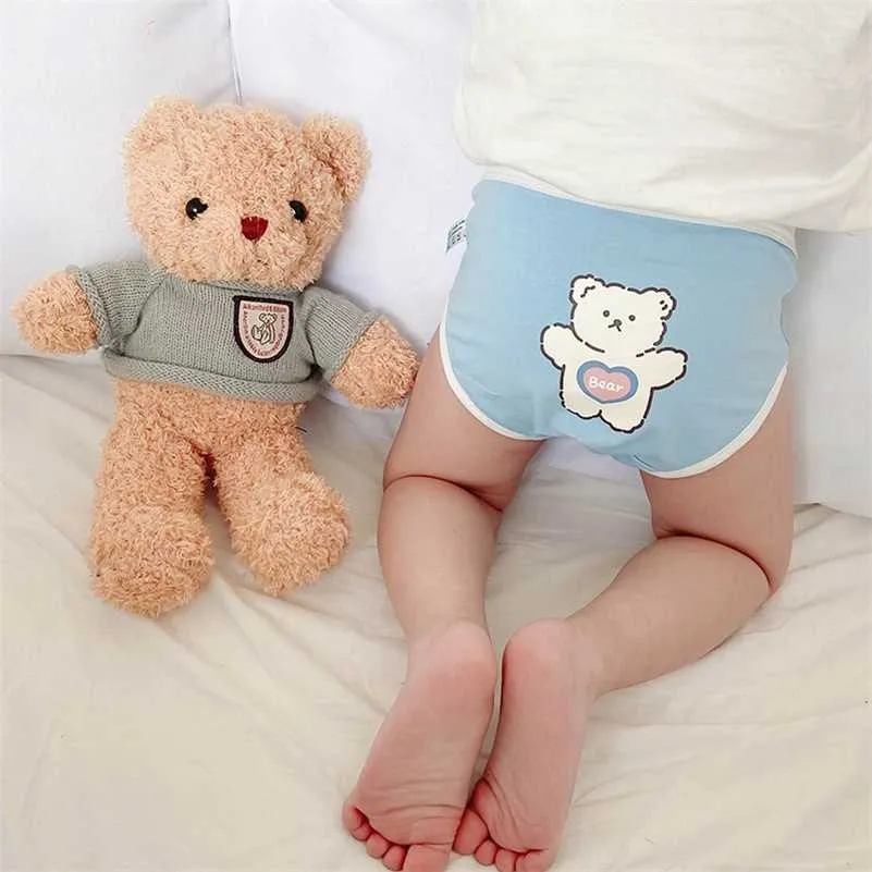 3Pcs/lot Kids Panties For Girls Boys Cotton Cute Underwear Baby Briefs Toddler Funny Shorts Boxers Underpants Children Clothing 211122