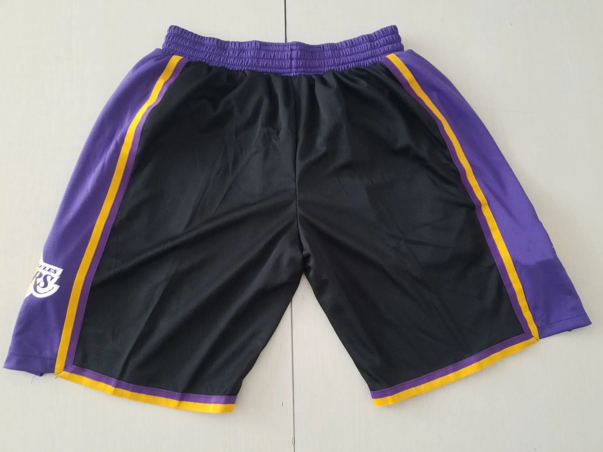 Short de basket-ball d'équipe, vêtements de sport de course, couleur noir violet, taille S-XXL, commande assortie de haute qualité