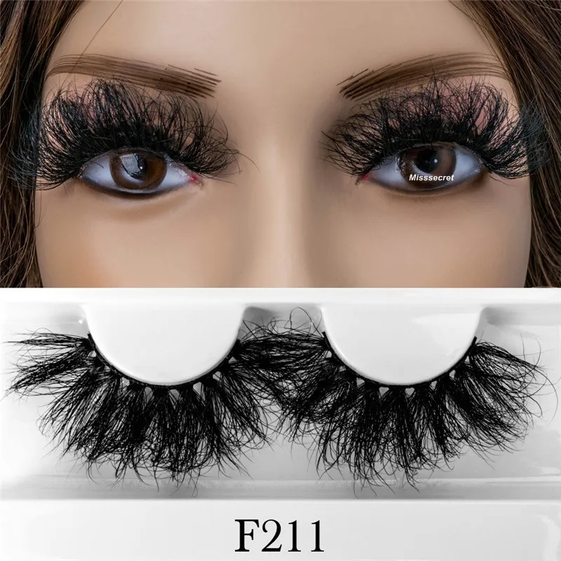 رموش رموش 3D Mink Fluffy 25mm رموش كاذبة ناعمة سميكة طويلة طويلة درامية كبيرة الرموش مركبة امتداد امتداد