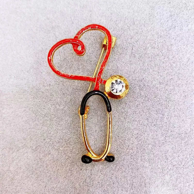 Cute Electrocardiogram Stethoscope Brooch Suit Lapel Pin Multistyle Epidemic Prevention Jewelry Accessories Gift For Doctor Nurse From 1 85 DHgate