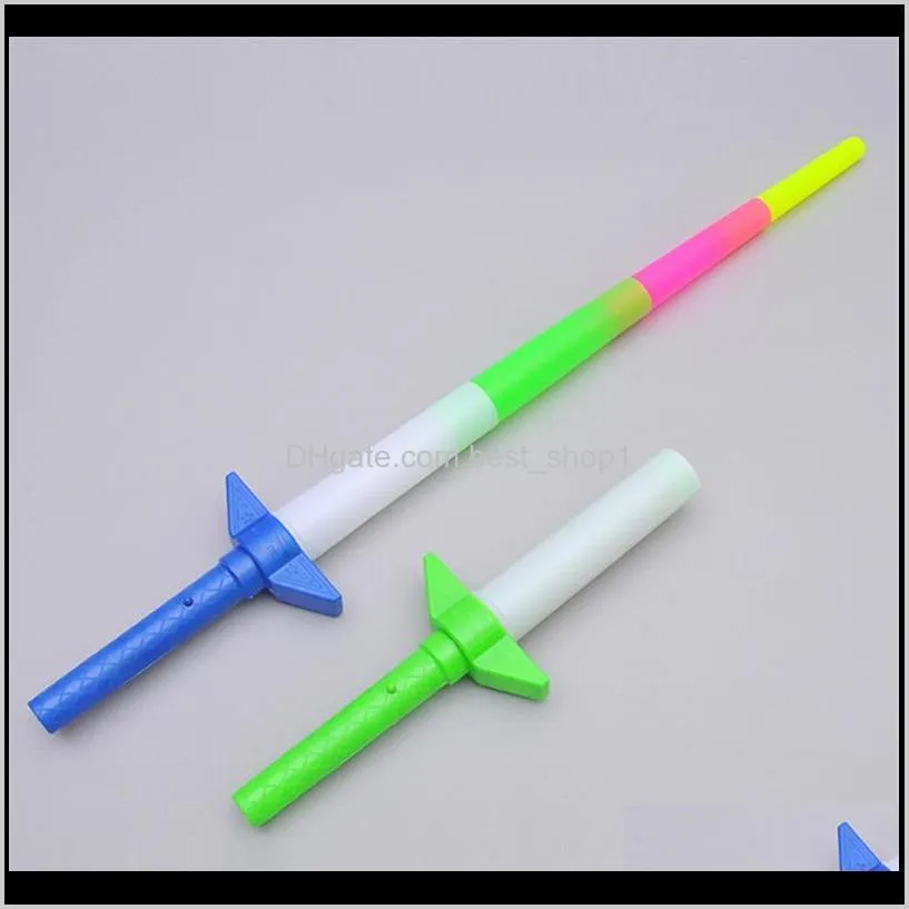 telescopic glow sticks flash light up toy fluorescent sword concert activities props christmas carnival light stick toys