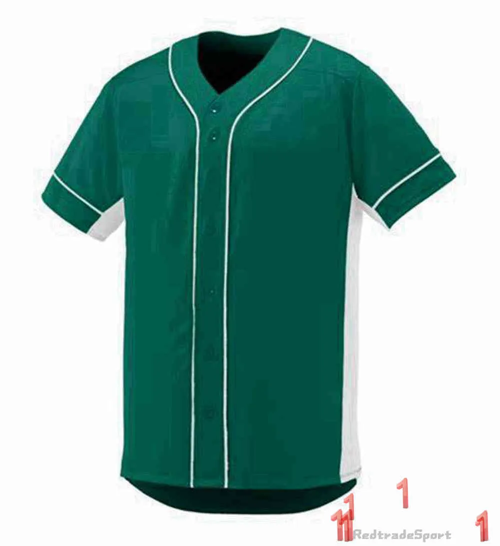 Baseball-Trikots anpassen Vintage Blank Logo genähte Name Number Blue Green Cream Black White Red Mens Womens Kids Jugend S-XXXL 1XL1C5MNM