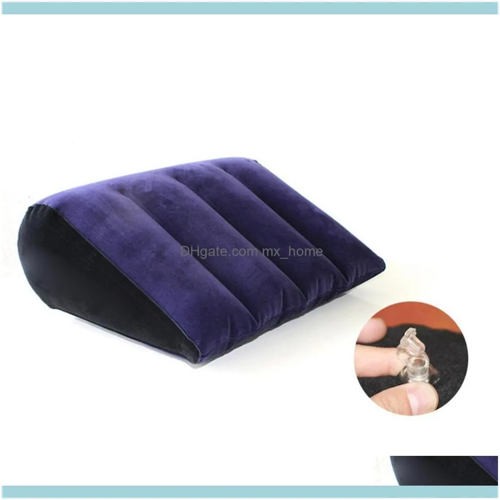 New Arrival 45 *16 * 36cm Inflatable Aid Wedge Durable Pillow Love Position Cushion Couple Comfortable Soft Furniture 201212