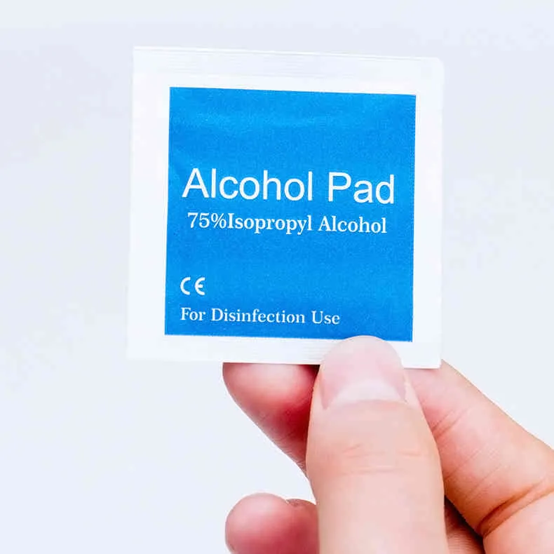 /box Alcohol Wet Wipe Disposable Disinfection Prep Swap Pad Antiseptic Skin Cleaning Care Jewelry Mobile Phone Clean Wipe