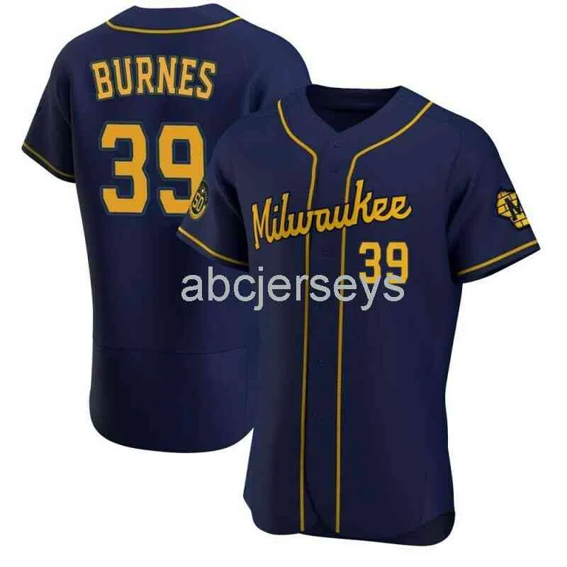 Cousu personnalisé Corbin Burnes # 39 Baseball Jersey XS-6XL