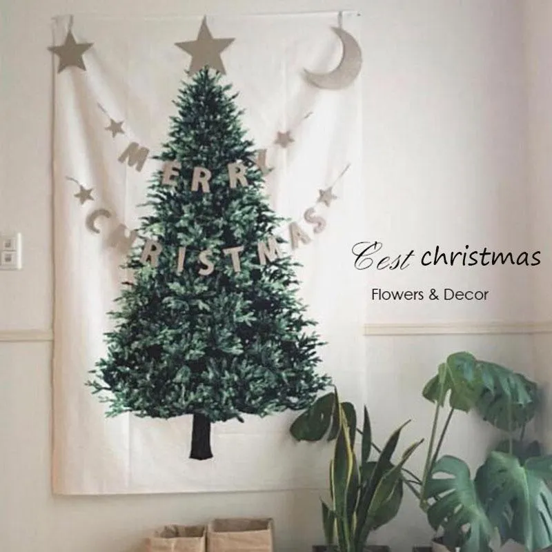 Рождественские украшения фон ткань стена гобелен деко деко украшения декора дома
