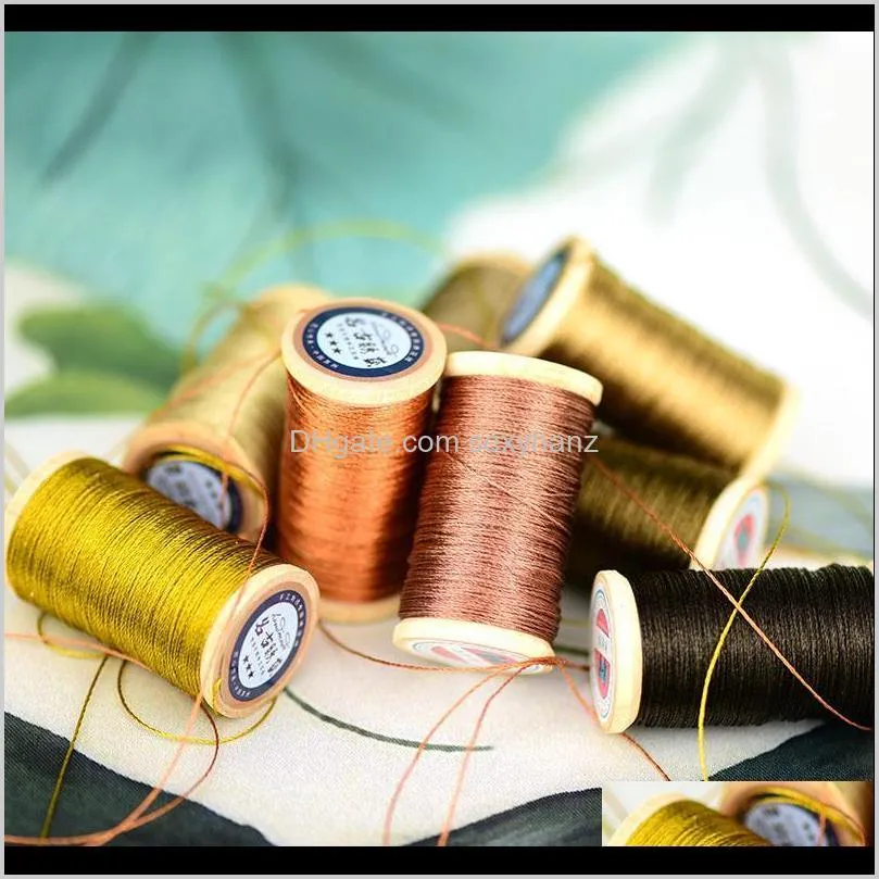 hand-woven embroidery thread tassels line roll of 0.3mm polyamide fibre line 50m high strength 3 strands thread khaki1