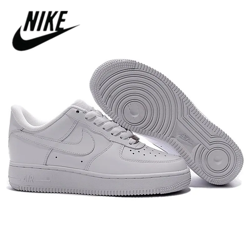 Compra 2021 NUEVOS NUEVOS AF1 Cuero Menores De Cuero Y Zapatos Para Mujer  Fuerza Aérea One Top High Top Skateboard Shoe Shoe Black Brown Blanco  Blanco Zapatillas De Deporte Tamaño 36 45