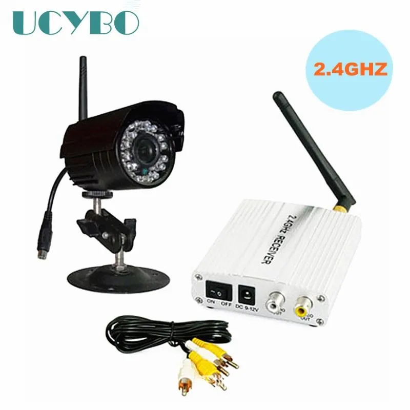 Systeme 2,4 GHz Drahtlose Kamera Video Audio CCTV Sicherheit System WIFI Empfänger Sender Outdoor Nachtsicht Überwachung Kit