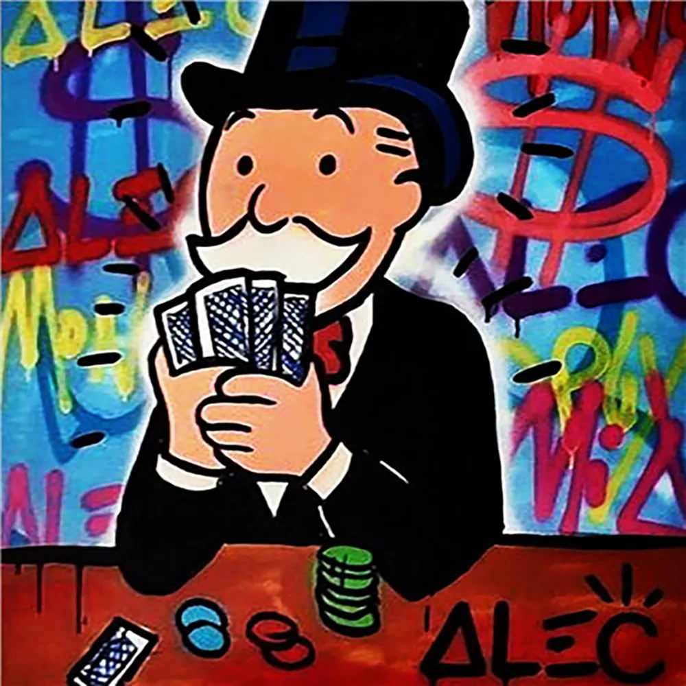 Alec Monopoly Home Decor Olieverf op canvas Handcrafts / HD Print Wall Art Picture Customization is acceptabel 21050824