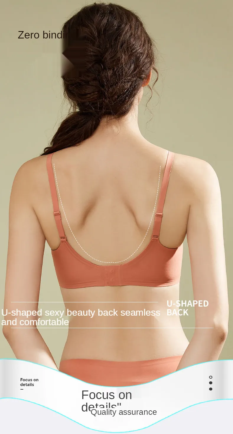 2021 gathered on a comfortable bra with unmarked thin underwear296W