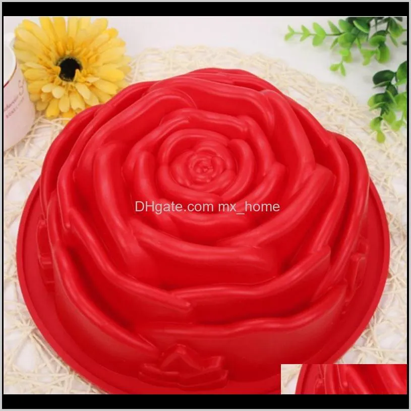 3d fondant rose flower shape cake molds baking dish bakeware cookie mould pastry cake decorating supplies party favors