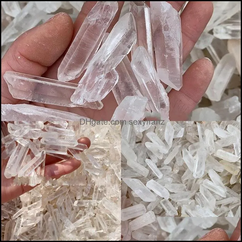 Natural Rough Healing Crystals Jewellery White Crystal Column Mineral Crystalloid Transparent Stone Bar Hot Sale 6 5ey J2B