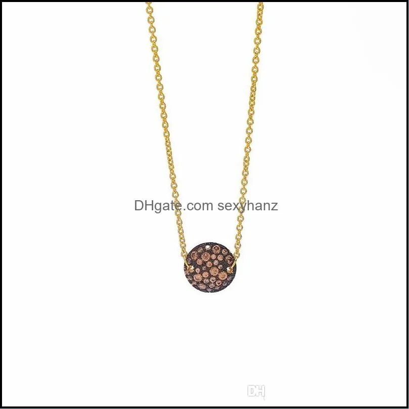 Fashion Druzy women necklace 10colors Geometric Natural stone pendant Silver color Link chains For Ladies Jewelry Accessories