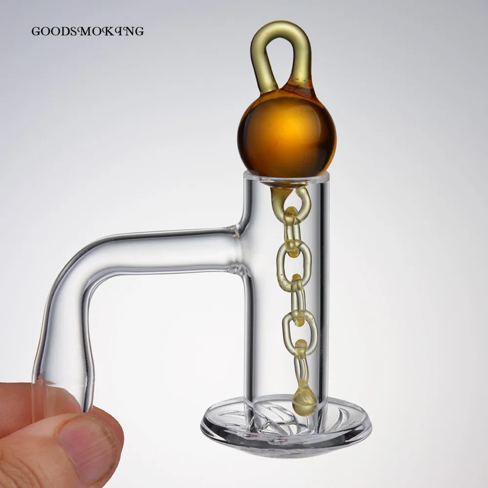 Quartz Smoking Accessories Regula 20mm Dia set better use with 2 terp pearls & 1 glass carb cap Spinning Banger Dab Rig bangers 843