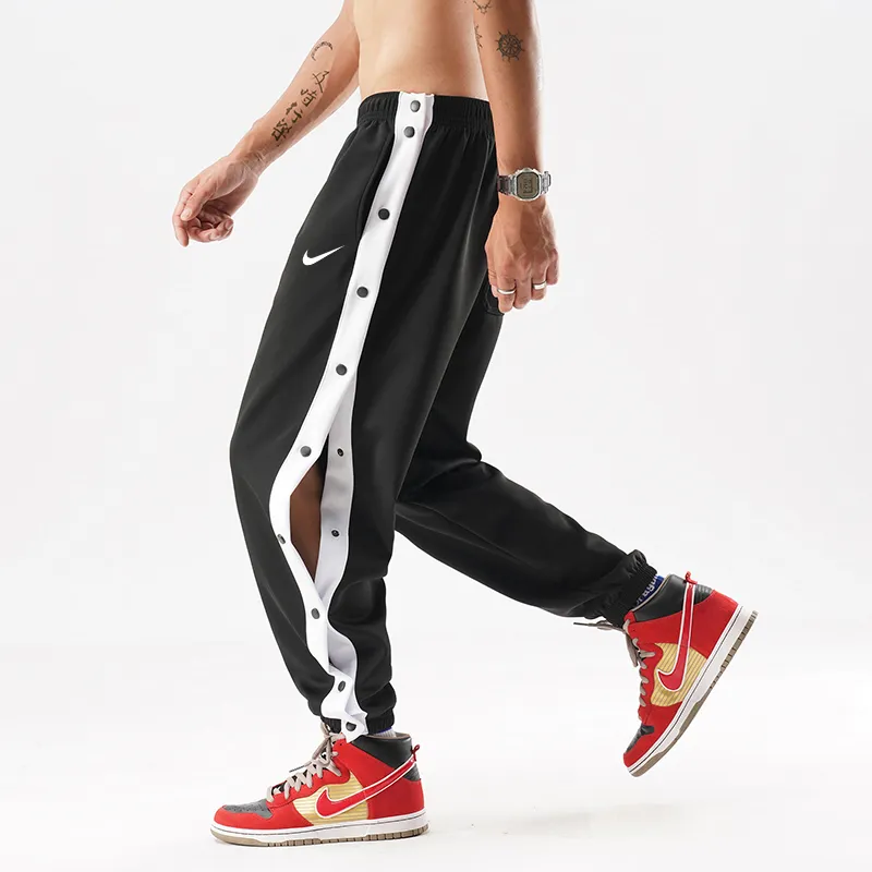 Mens Track Pants Fashion Hip Hop Fitness Streetwear Trousers Men