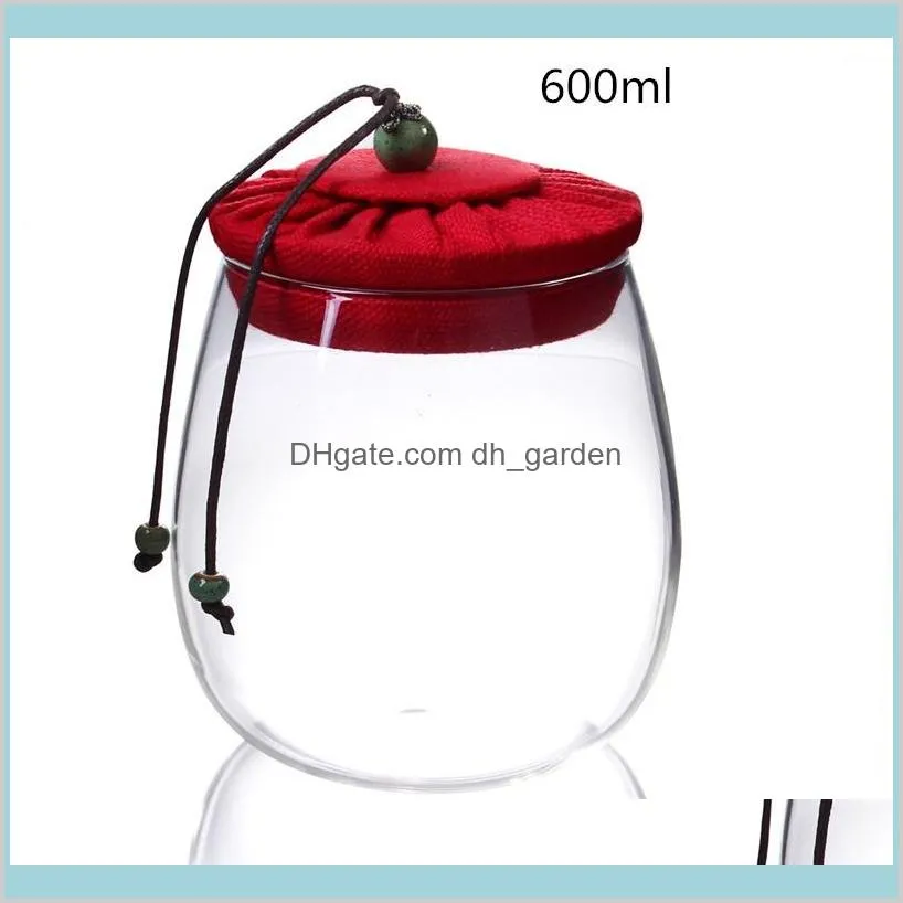 600ml Glass Storage Jar Kitchen Food