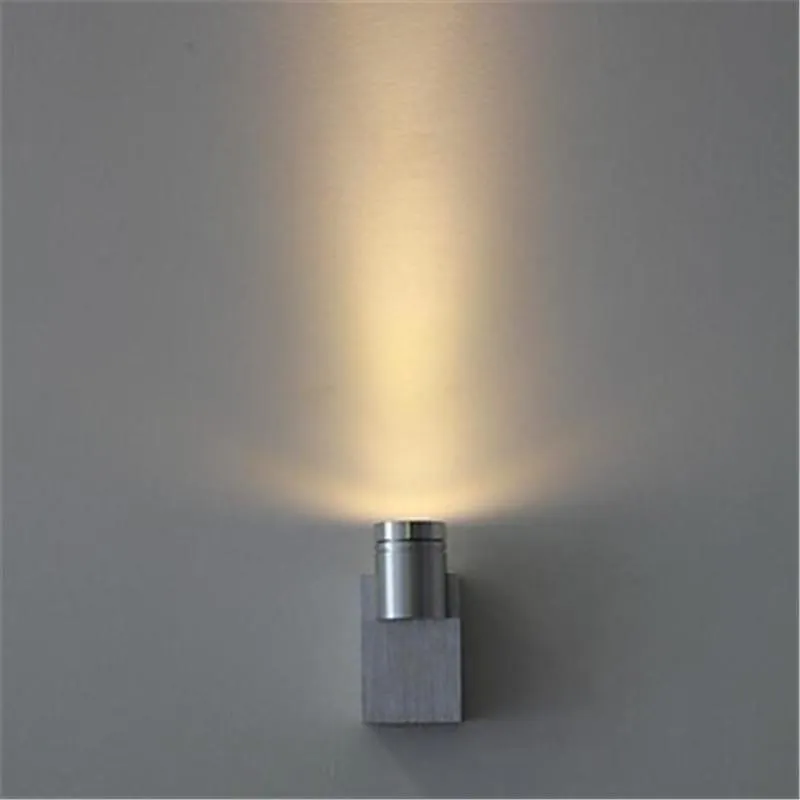 Lampada da parete Mini 1W o 3w LED Light Up Corridoio laterale Scale Sconce per camera da letto Passerella Corridoio Soggiorno Sala da pranzo Illuminazione KTV