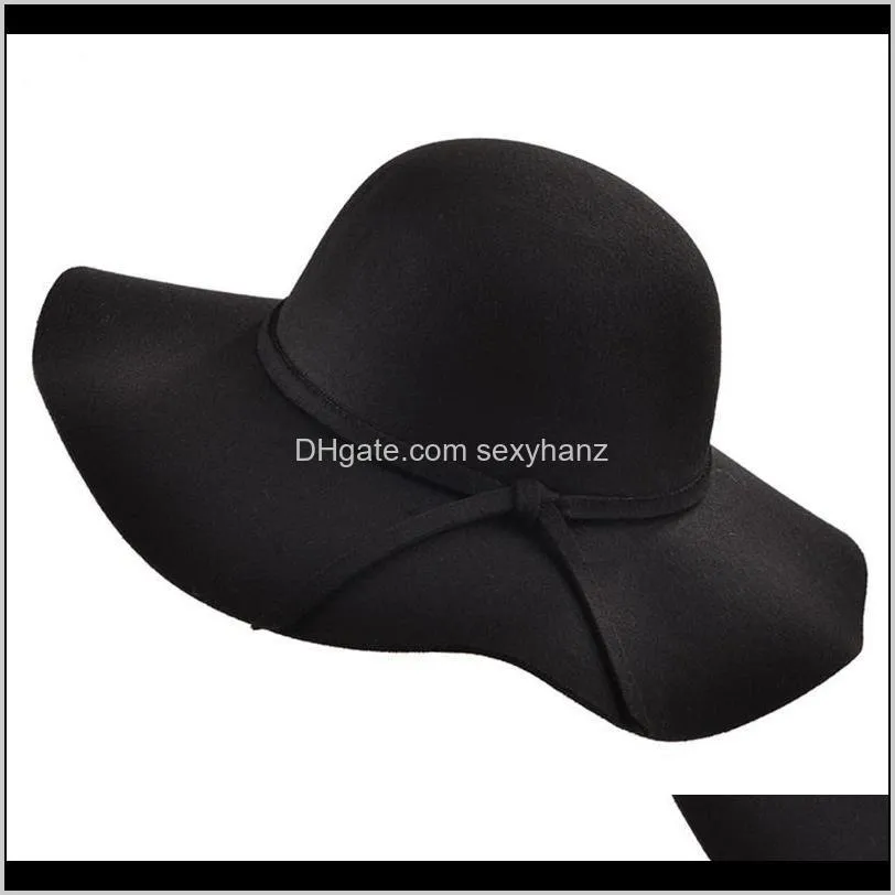 Stingy Hats Caps Hats, Scarves & Gloves Fashion Aessorieswomen Sun Protection Wide Brim Hat Elegant Ribbon Band Travel Beach Aessories Bowkn