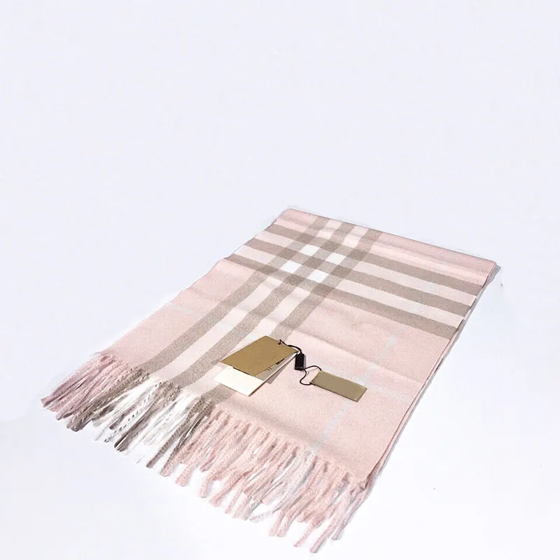 2022s fashion new ladies scarf mens cashmere small plaid scarf soft touch warmth wrap with label autumn and winter long shawl
