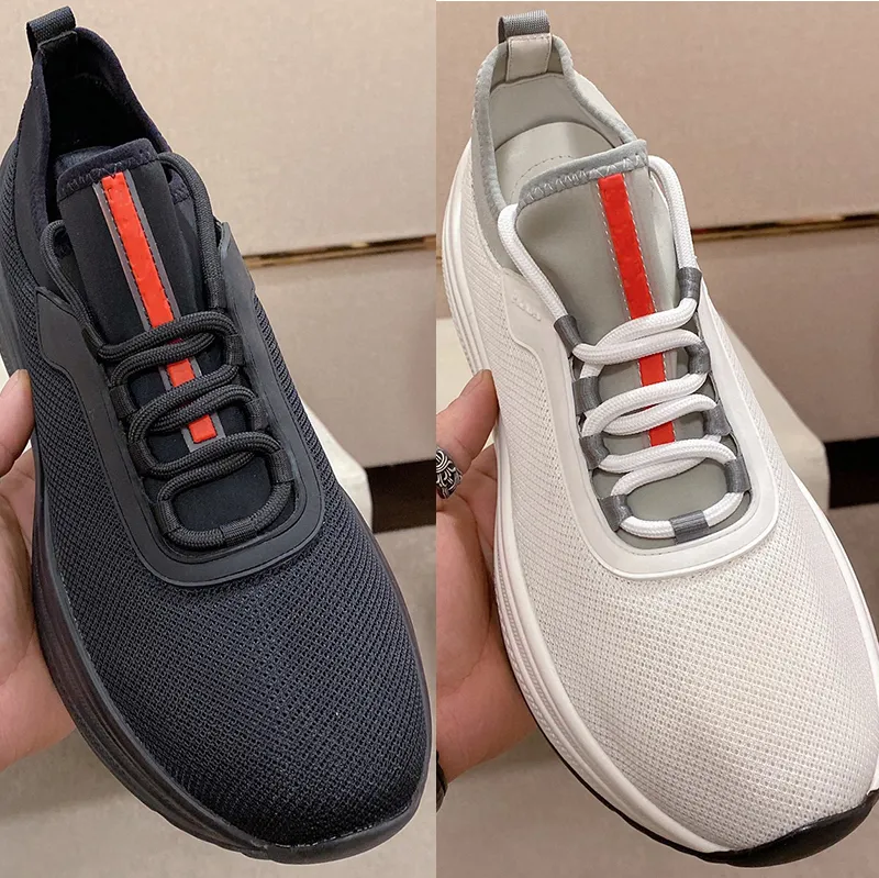 2021 Luxe Run Chaussures Hommes plate-forme Formateur Hommes Noir Designer Baskets Toblach Technique Tricot Sneaker Chaussettes Bottes Mesh Tissu Respirant Runner chaussure Avec Boîte NO295